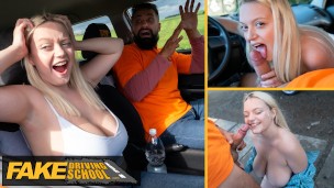 Fake Driving School – Huge boobs Polish girl hot hard fuck in public after high adrenaline incident